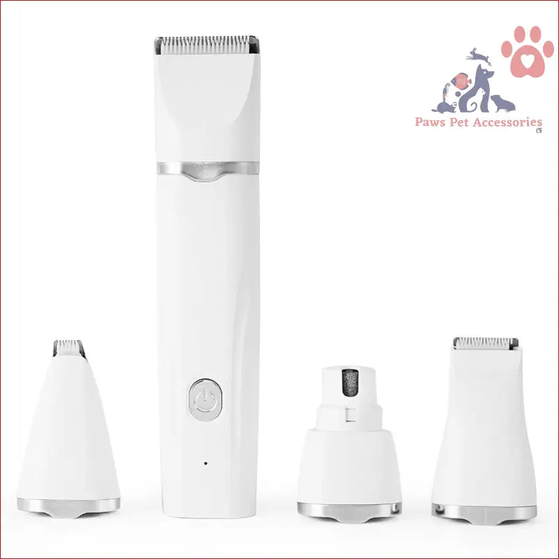 White T70 4-in-1 Pet Grooming Kit with trimmer and attachments for paws and detail