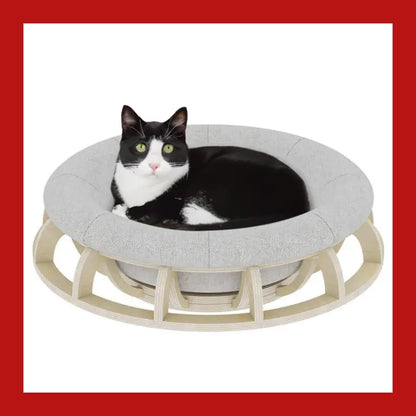 Timber Gyro Cat Nest Bed - 1