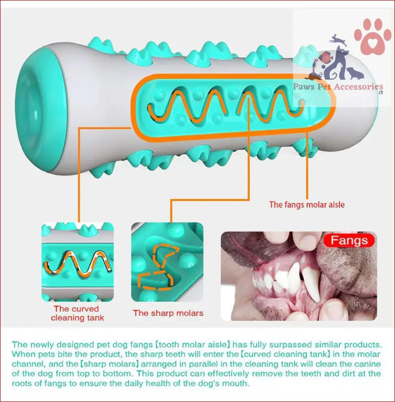 Turquoise dog dental cleaning toy for aggressive chewers in Yellow Dog Squeaky Toys