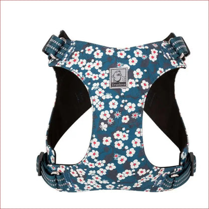 True Love Floral Doggy Harness - Blue l - 2