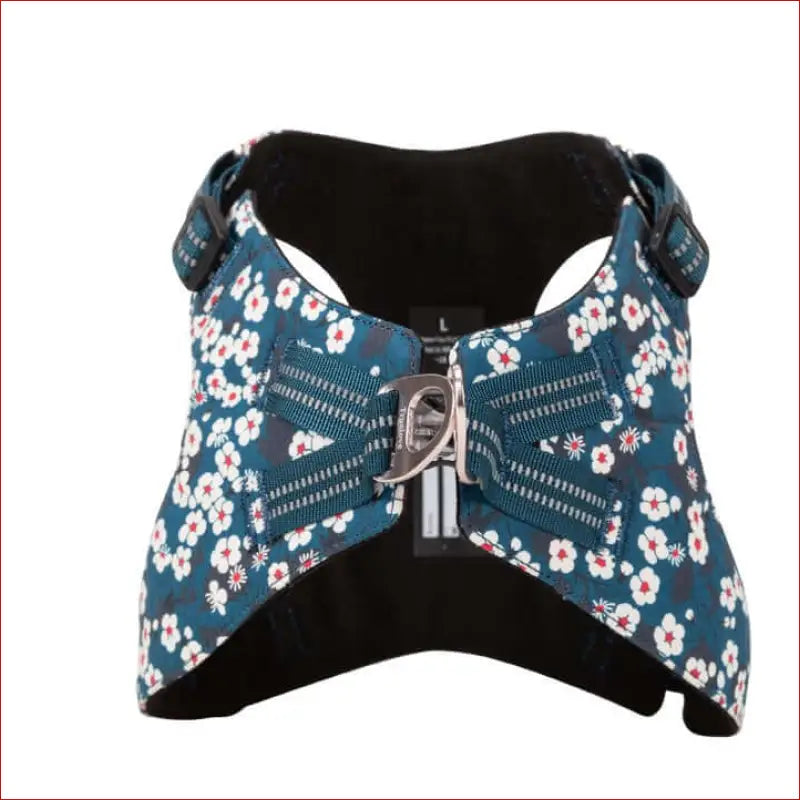 True Love Floral Doggy Harness - Blue l - 3