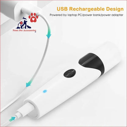 Usb Rechargeable Automatic Nail Polisher and Grinder Grooming Manicure Machine - Pet Trimmer 5