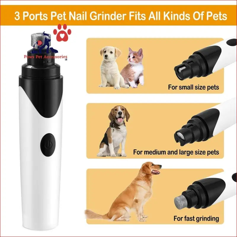 Usb Rechargeable Automatic Nail Polisher and Grinder Grooming Manicure Machine - Pet Trimmer 6