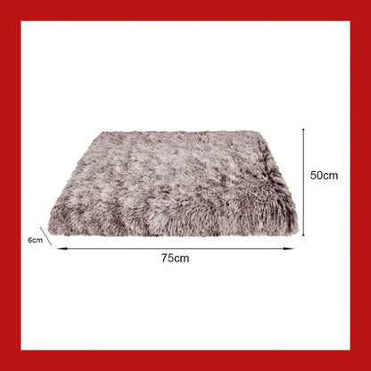 Warm and Fluffy Long-haired Velvet Dog Sleeping Bed - Coffee / l - Pet Supplies 24