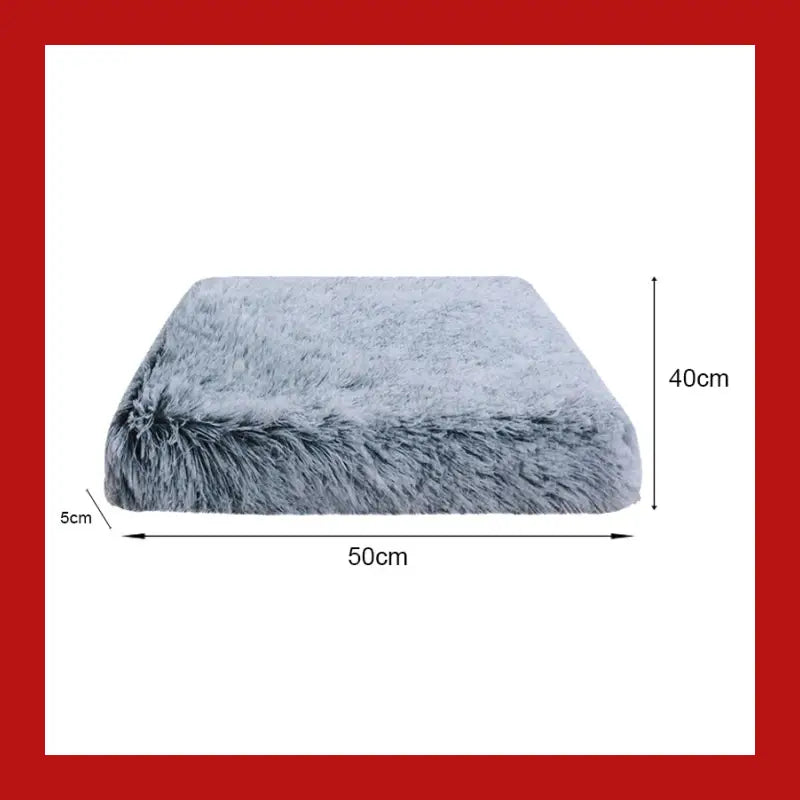 Warm and Fluffy Long-haired Velvet Dog Sleeping Bed - Dark Grey / m - Pet Supplies 29