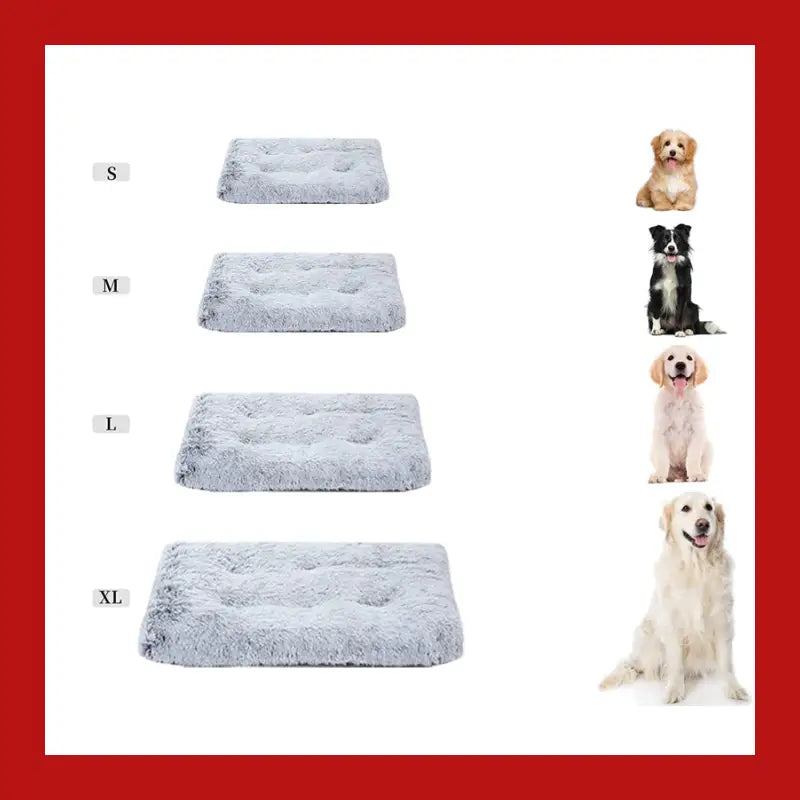 Warm and Fluffy Long-haired Velvet Dog Sleeping Bed - Pet Supplies 16