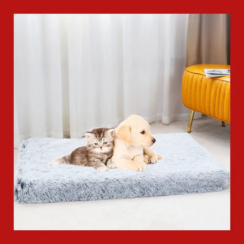 Warm and Fluffy Long-haired Velvet Dog Sleeping Bed - Pet Supplies 8