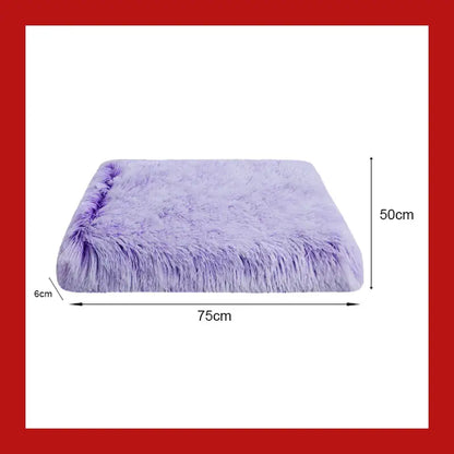 Warm and Fluffy Long-haired Velvet Dog Sleeping Bed - Purple / l - Pet Supplies 44