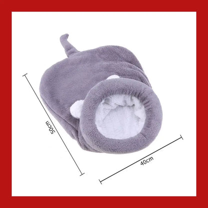 Warm Coral Fleece Cat Sleeping Bag Bed for Puppy Small Dogs Pets Mat Kennel House - Beds 6