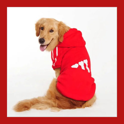 Warm Jacket Clothing for Dog Small Dogs Big Pet French Bulldog Apparel Clothes Winter Large Pets Clothing Coat - Red